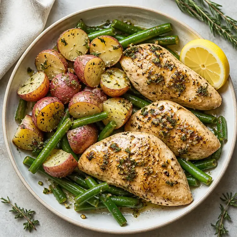One Pan Garlic Herb Chicken and Veggies